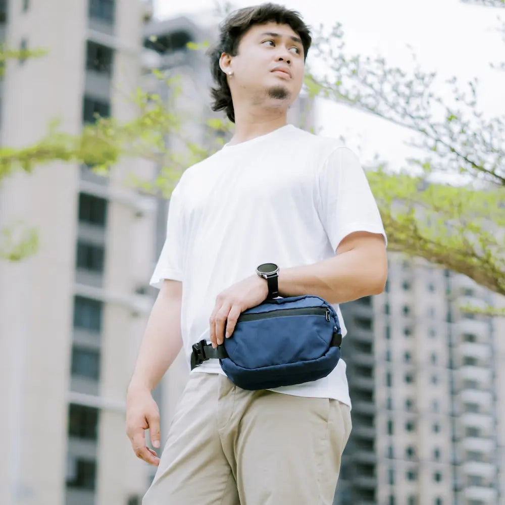 Portable Go Sling (PGS) | Navy Blue | Frost & Frost Co | Travel Bag Philippines