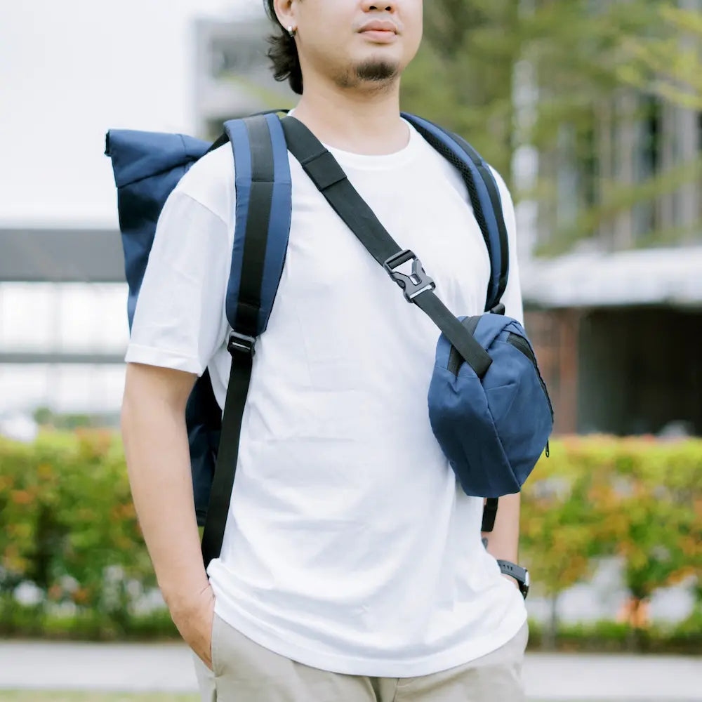 Portable Go Sling (PGS) | Navy Blue | Frost & Frost Co | Travel Bag Philippines
